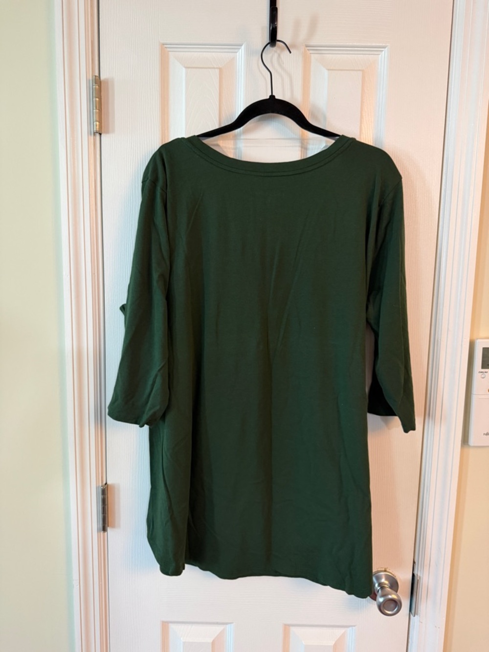 Ava & Viv Forest Green Scoop Neck Half Sleeve Tee - Picture 4 of 4